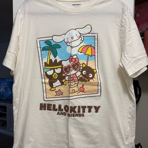 Old Navy White Hello Kitty Beach T-Shirt